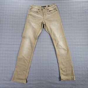 BKE Jake Straight Jeans Mens 28x32 Khaki Tan Stretch Denim Five Pocket
